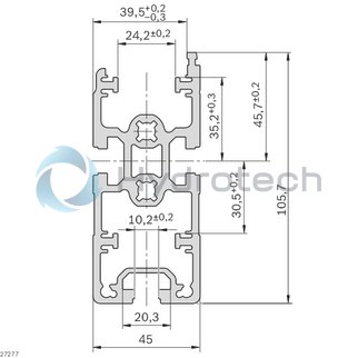 technical illustration-3842532609-SP 2/B-100, L6070 section profile