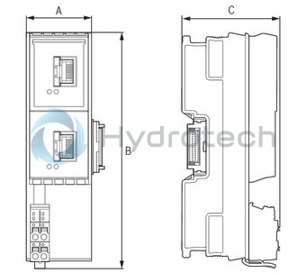 technical illustration-R911173397-XFE extension module for XM control