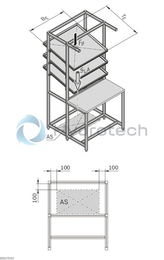 technical illustration-3842538460-Material shelf Basic, PP 610/410