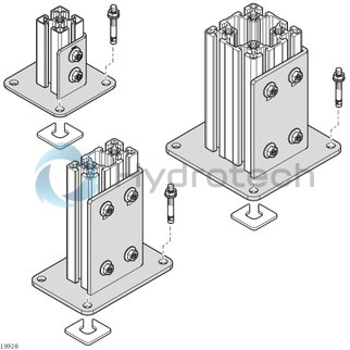 technical illustration-BASE PLATE-Base plate, steel 90x90