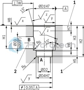 technical illustration-R901336219-Actively controllable 2/2 directional cartridge valve ("two-level active logics") Modular design, flexible circuit set-up Installation bore according to ISO&nbsp;7368 Energy efficiency due to flow-optimized geometry Leakage-free due to integrated shaft sealing Spool position monitoring &ldquo;closed&rdquo; and/or &ldquo;open&rdquo; or analog (can also be retrofitted) BG certification