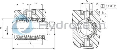 technical illustration-R069632500-Torque-resistant LB, 2-25, without seal