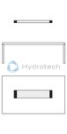 technical illustration-3842537343-With three GST outlet sockets for looping through the electrical current Very inexpensive to operate (low power consumption, long life) Low weight Suitable for use at ESD workstations SL&nbsp;78 electronic: Attached to a strut extension (workstations with B&nbsp;=&nbsp;990&nbsp;mm) or to a hanger (workstations with B&nbsp;&ne;&nbsp;990&nbsp;mm) SL&nbsp;48 electronic: Mounting to a hanger SL&nbsp;36 electronic: Fastening to the vertical strut of the strut extension