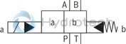 technical illustration-R978024207-Types of actuation (internal or external pilot control): Electro-hydraulic (type WEH) For subplate mounting Porting pattern according toISO&nbsp;4401 4/3-, 4/2- or 3/2-way version Spring or pressure centering, spring end position or hydraulic end position Wet-pin DC or AC solenoids, optional Electrical connection as individual or central connection Optional versions:<br>
- Manual override<br>
- Switching time adjustment<br>
- Preload valve in channel P of the main valve<br>
- Stroke setting and/or spool position monitoring
