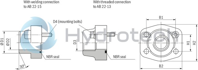 technical illustration-R901416797-Displacement pump, size 28 ccm, pressure 320 bar for industrial applications, open circuit