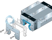 technical illustration-R182422216-Roller runner block, SLH, size 25, steel CS, accuracy precision, average preload