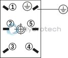 technical illustration-R901025495-Size 6, P2 &rarr; P1, electrical with external electronics, 24 V DC