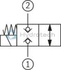 technical illustration-R901252718-2/2 directional poppet valve, direct operated with solenoid actuation