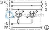 technical illustration-R901017048-Mating connector, connector 3-pole (2 + PE) EN 175301-803