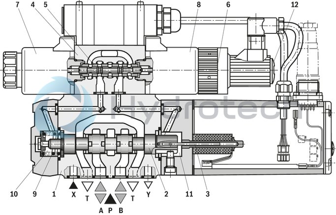 technical illustration-R900248533-Size 32, symbol W6, electrical with integrated electronics, 24 V DC