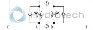 technical illustration-R900481623-Size 6, A1 → A2, B1 → B2 or A2 → A1, B2 → B1, mechanically actuated