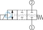 technical illustration-R901069975-Pilot control valve Mounting cavity&nbsp;R/T-8A Direct-controlled directional slide valve with solenoid actuation Flow possible in both directions Positive overlap prevents switching shocks Wet-pin DC solenoids Solenoid coil can be rotated With concealed manual override