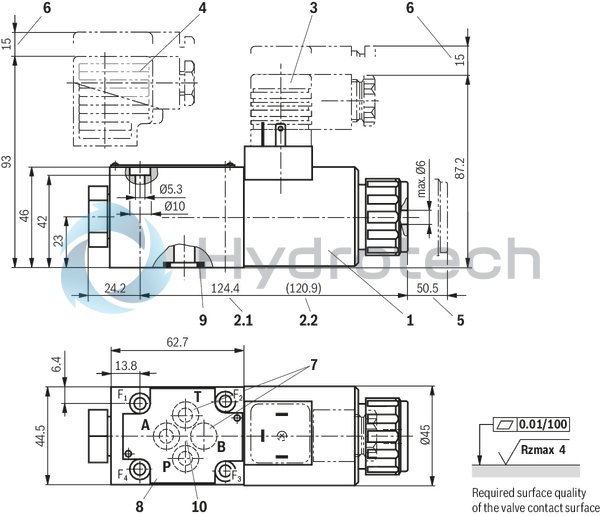 technical illustration-R900052621-Size 6, symbol UK, electrical with solenoid, 24 V DC