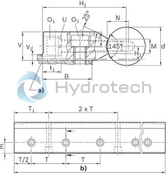 technical illustration-R105423000-Shaft support rail, 30-AS2-600