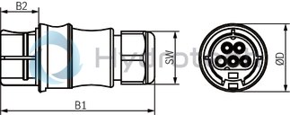 technical illustration-R901500192-Small hydraulic power unit for up to 4 kW with variable-speed drive