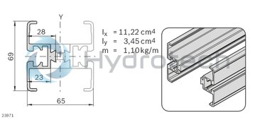 technical illustration-3842546705-Support profile VFplus AL, L6070