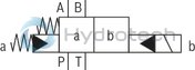 technical illustration-R978024207-Types of actuation (internal or external pilot control): Electro-hydraulic (type WEH) For subplate mounting Porting pattern according toISO&nbsp;4401 4/3-, 4/2- or 3/2-way version Spring or pressure centering, spring end position or hydraulic end position Wet-pin DC or AC solenoids, optional Electrical connection as individual or central connection Optional versions:<br>
- Manual override<br>
- Switching time adjustment<br>
- Preload valve in channel P of the main valve<br>
- Stroke setting and/or spool position monitoring

