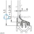 technical illustration-PROTECTIVE PANE-Protective pane profile, clean room, N8 basic profile