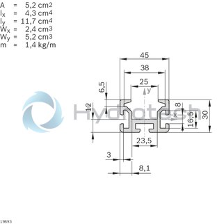 technical illustration-3842532697-Section profile SP 2/B-50, L6070