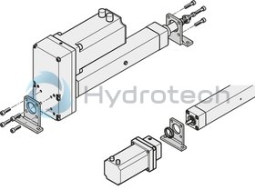 technical illustration-R15617B104-Foot mounting with centering ring for mounting on the base