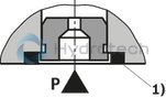 technical illustration-R901271235-3/2- or 4/2-way version Porting pattern according to ISO&nbsp;4401-03-02-0-05 (but without locating hole) Wet-pin DC solenoids Safe switching also with longer standstill periods under pressure Solenoid coil can be rotated by 90&deg; Electrical connection with individual connection With manual override, optional