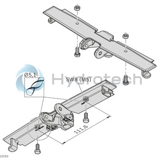 technical illustration-3842546107-Roller cleat D35 65-120