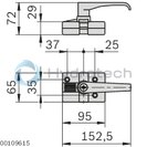 technical illustration-3842525822-Door lock for swing and sliding doors, uniform locking