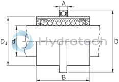 technical illustration-R066322000-Rotary motion LB, R-20, with two seals