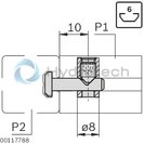 technical illustration-QUICK CONN-Quick connector, 0&deg;/90&deg;