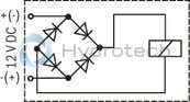 technical illustration-R901348789-Direct operated directional spool valve with solenoid actuation for intended use in potentially explosive atmospheres Porting pattern according to ISO&nbsp;4401-03-02-0-05 Subplates available in FE/ZN version (see dimensions) Wet-pin DC solenoids Electrical connection optionally with: Individual connection with cable gland, 2 m connection line, connector With manual override