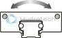 technical illustration-RUNNER BLACK-The cam roller runner block is characterized by the following product features: Format SNS, size 25, aluminum, accuracy economic, load class FN