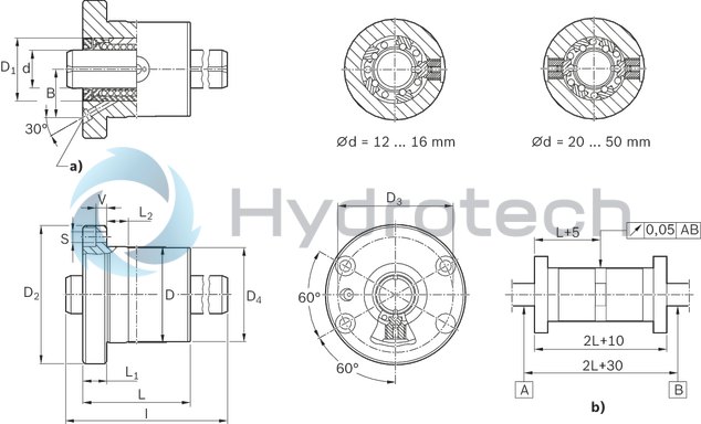 technical illustration-R072354085-Linear set (steel), DR2-40-WV-900, without seal