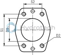 technical illustration-R901147112-Internal gear pump, size 32, pressure 350 bar for industrial applications, open circuit