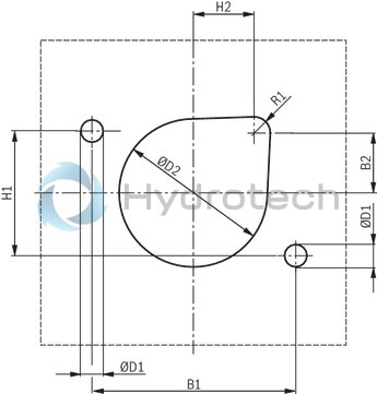 technical illustration-R900424321-Pressure relief valve, direct operated