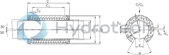 technical illustration-R073326040-Super LB H, open, 60, with two seals