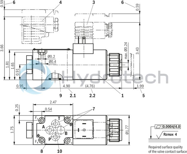 technical illustration-R900052621-Size 6, symbol UK, electrical with solenoid, 24 V DC