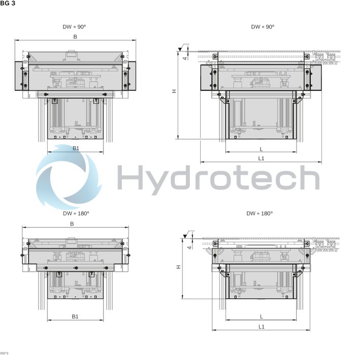 technical illustration-3842552625-Housing element for HD 2/H, 800/1040 180&deg;
