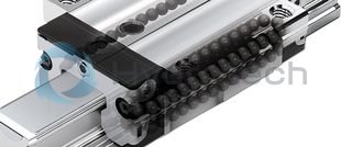 technical illustration-R201172290-High-speed ball runner block, SNS, size 30, steel CS, accuracy precision, average preload, without ball chain