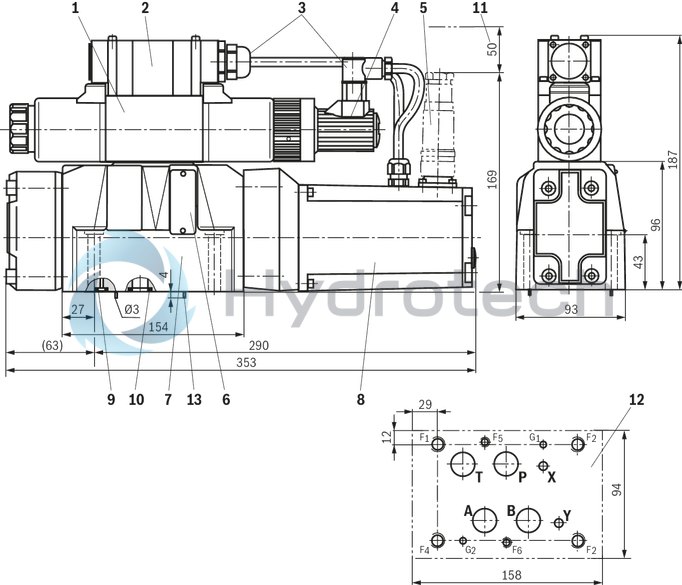 technical illustration-R900248533-Size 32, symbol W6, electrical with integrated electronics, 24 V DC