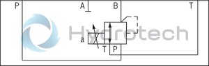 technical illustration-R900929529-Size 6, P → A, P → B / A → T, B → T, electrical with external electronics, 24 V DC