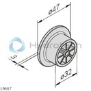 technical illustration-IDLE ROLLER-Roller Lean D32SK black