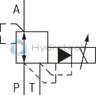 technical illustration-R901319104-Size 6, P &rarr; A, electrical with integrated electronics, 24 VDC