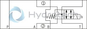 technical illustration-R900945999-Direct-controlled directional slide valve with solenoid actuation Sandwich plate valve As stop straight-through valve or stop straight-through short circuit valve Porting pattern according to DIN&nbsp;24340 form&nbsp;A (without locating hole), (standard) Porting pattern according to ISO&nbsp;4401-03-02-0-05 (with locating hole) Wet-pin AC or DC solenoids Manual override, optional
