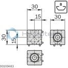 technical illustration-3842548701-Cover cap, cubic connector D18, signal gray