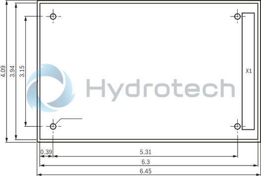 technical illustration-R978918205-Differential input, switchable from voltage to current input Additional non-isolated command value input Ramp generator, separately adjustable for upwards and downwards direction Cable break detection for current input 4 to 20&nbsp;mA Reverse polarity protection for the operating voltage Short-circuit protection and cable break detection of the solenoid conductor "Ready for operation" message Clocked power output stage