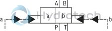 technical illustration-R901018683-Size 25, symbol Q, with hydraulic actuation
