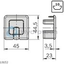 technical illustration-3842535676-Cover cap for cable duct 45x45, N10
