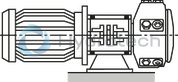 technical illustration-R901089530-Radial piston pump, size 20 cm3, pressure 500 bar for industrial applications, open circuit