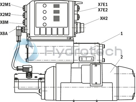 technical illustration-R901486108-Size 16, symbol W6, electrical with integrated electronics, 24 V DC