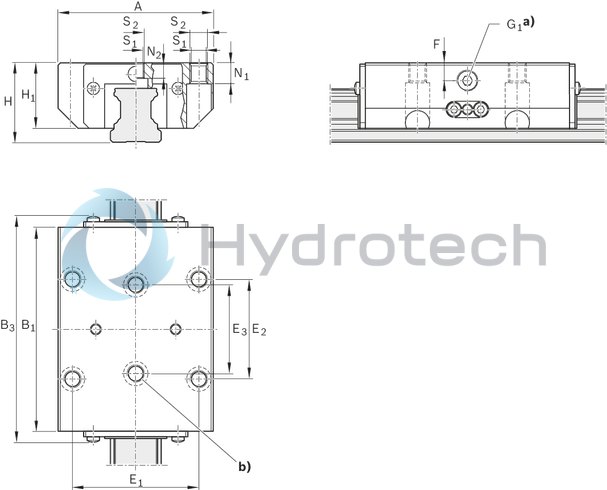 technical illustration-R161944211-Hydraulic clamping unit KWH, 45